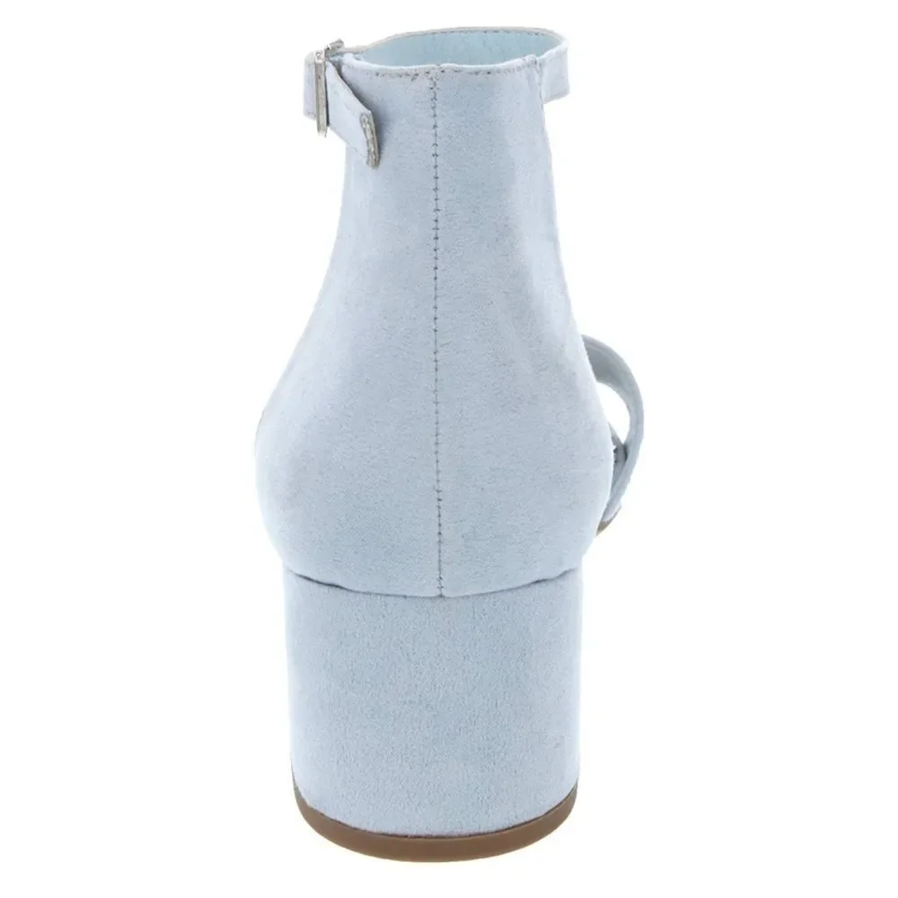 Sugar Women’s Sandals sz 7.5 Powder Blue Block Heel NEW # Box 719